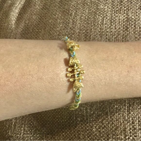 TORY BURCH BRAID CHARM BRACELET - Picture 5 of 9